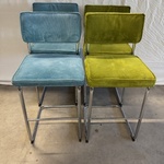 5x Barkruk Zuiver, Ridge Rib, diverse kleuren